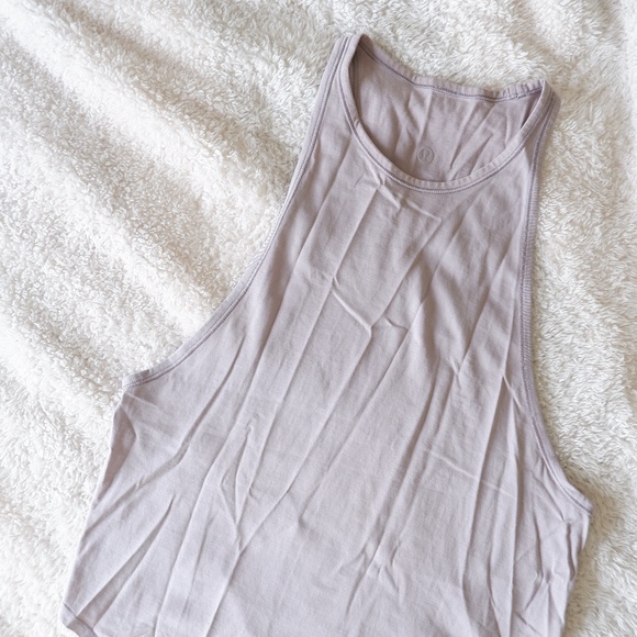 lululemon sweat date singlet / lavender grey / size 2 - Picture 1 of 5